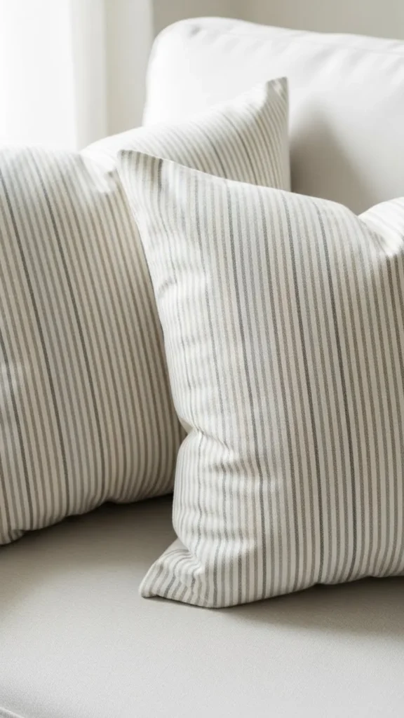 ubtle Striped Cotton Covers