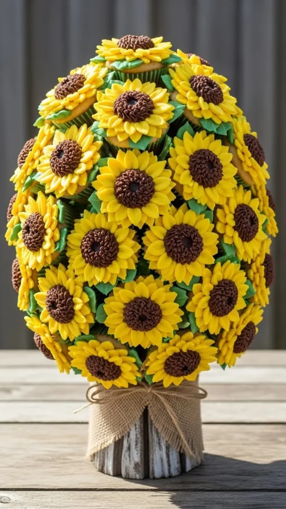 Sunflower Cupcake Bouquet