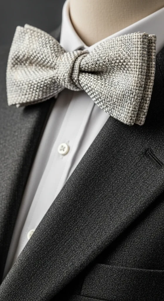 Textured Jacquard Bow Tie