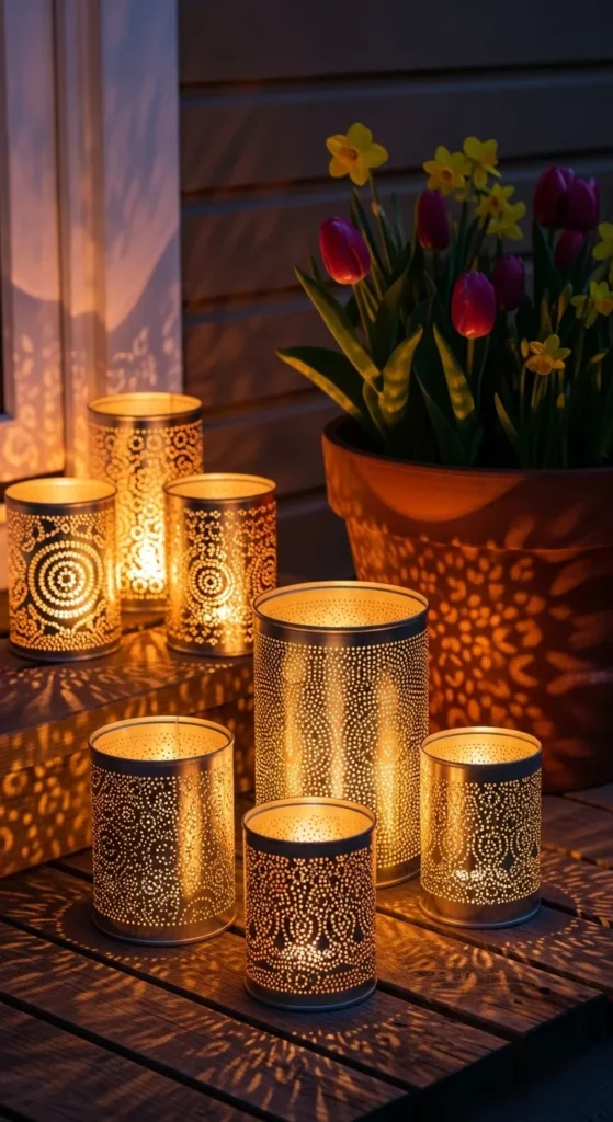Tin Can Porch Lanterns