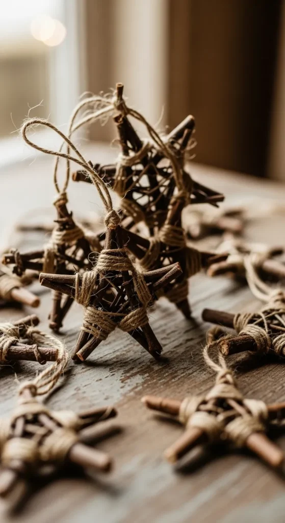 Twig Star Ornaments