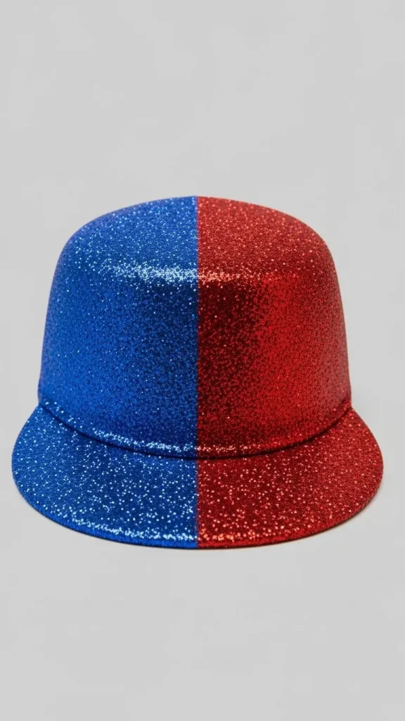 Two-Tone Glitter Hat
