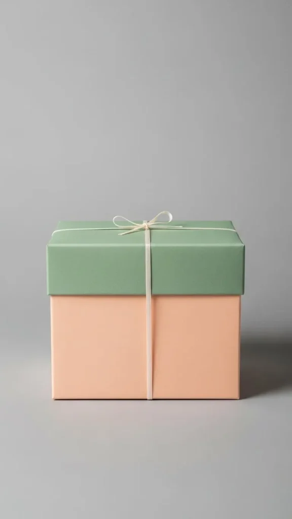 Two-Tone Paper Wrapped Box