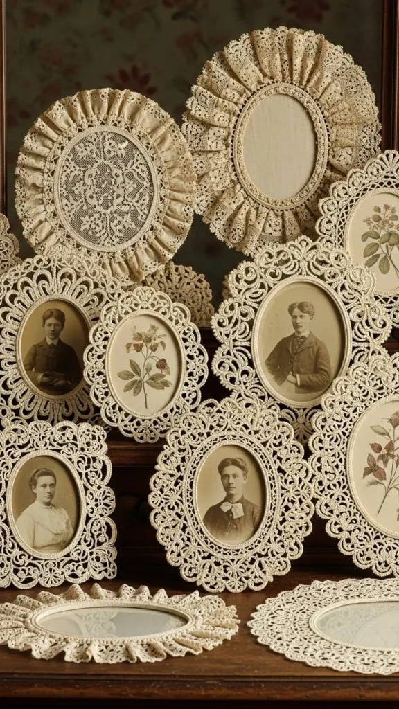 Vintage Lace Picture Frames