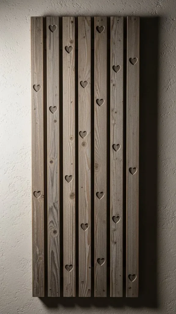 Wooden Slat Love Panel