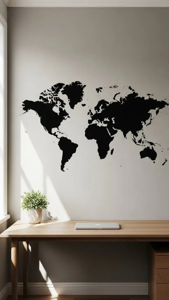 World Map Silhouettes