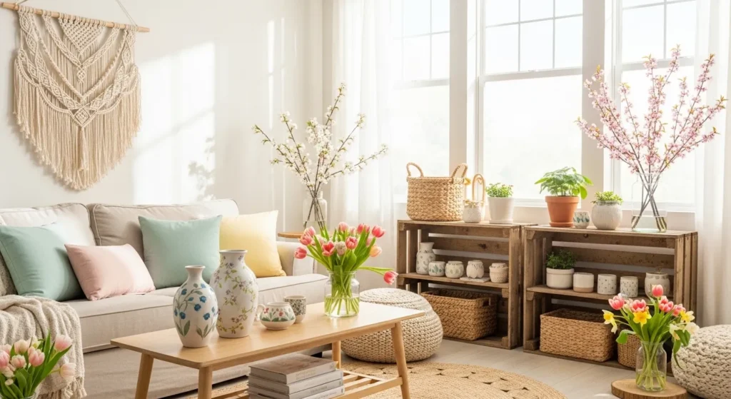 24 Dreamy Spring DIY Soft Color Decor Ideas That Soothe