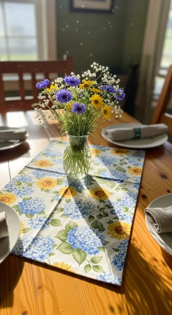 Add Colorful Table Runners