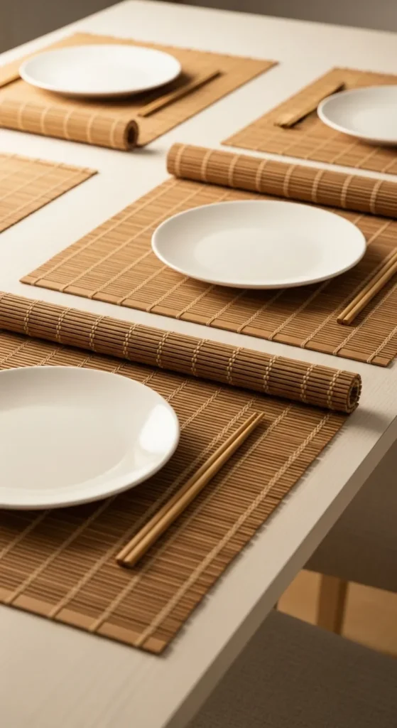  Bamboo Slat Placemats