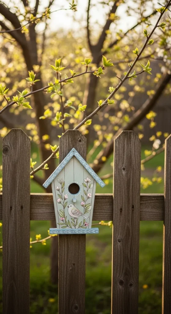 Birdhouse-Themed Sign