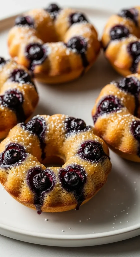Blueberry Cake Donuts
