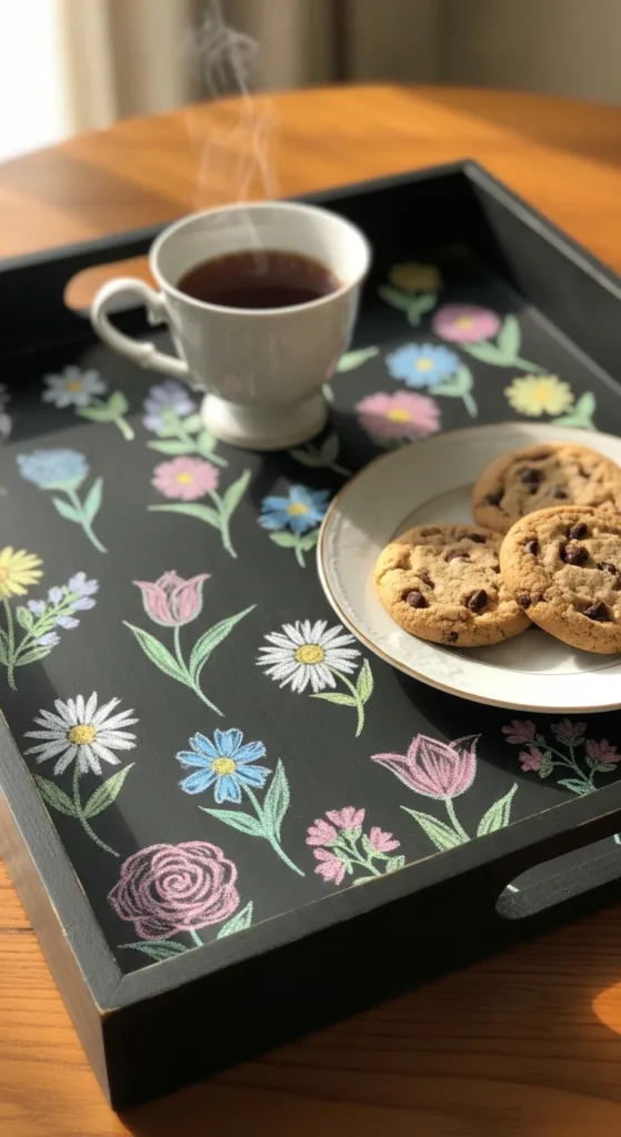 Chalkboard Painted Tray