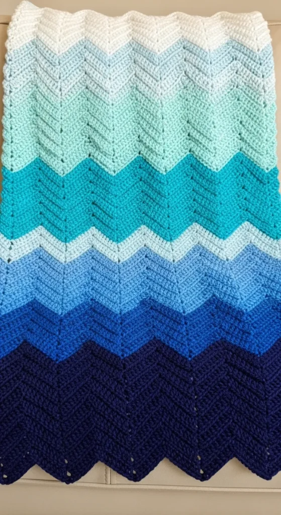 Chevron Ombre Blanket