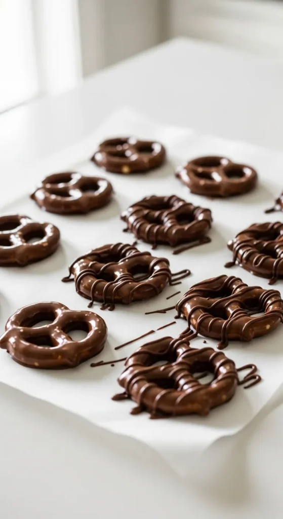 Chocolate-Dipped Pretzels