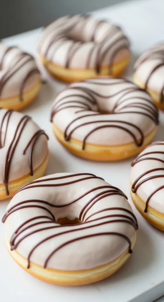 Chocolate Drizzle Donuts