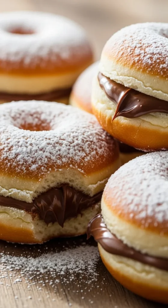 Chocolate Hazelnut Spread Donuts