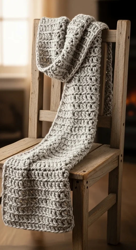 Chunky Crochet Scarf