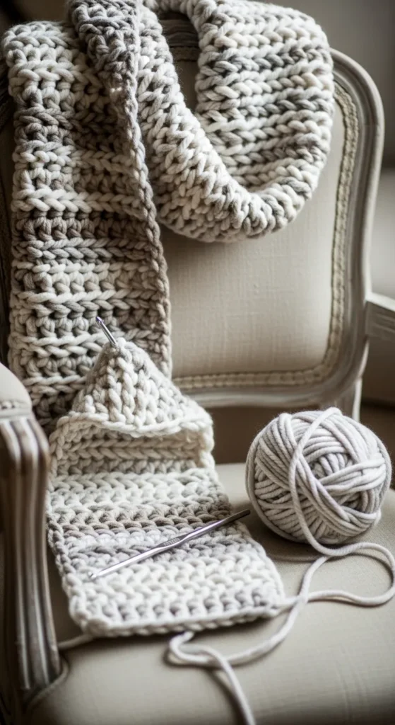 Chunky Crochet Scarf
