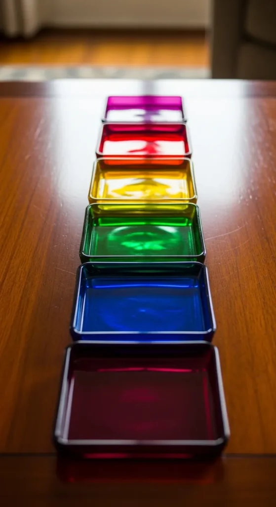 Colorful Glass Coasters