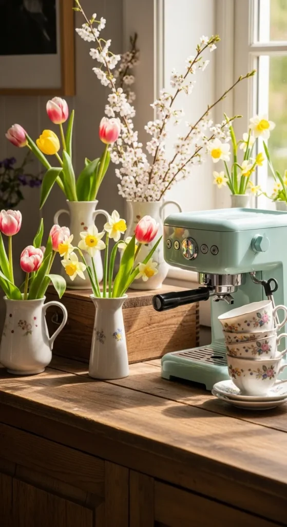 Create a Spring-Themed Coffee Station