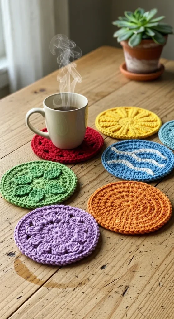 Crochet Coasters Set