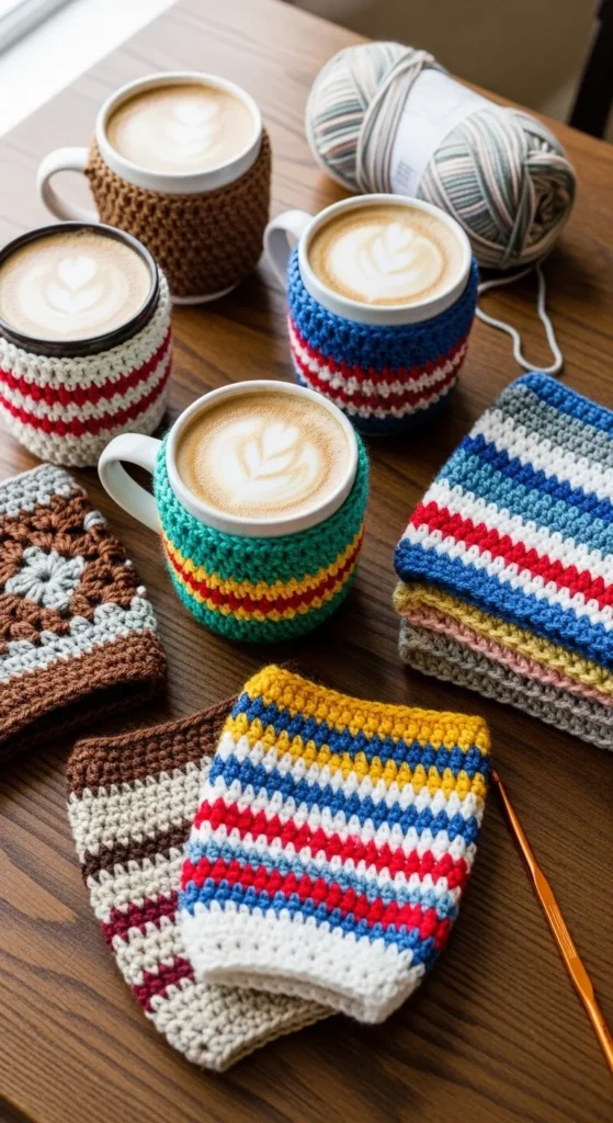 Crochet Coffee Cup Sleeves