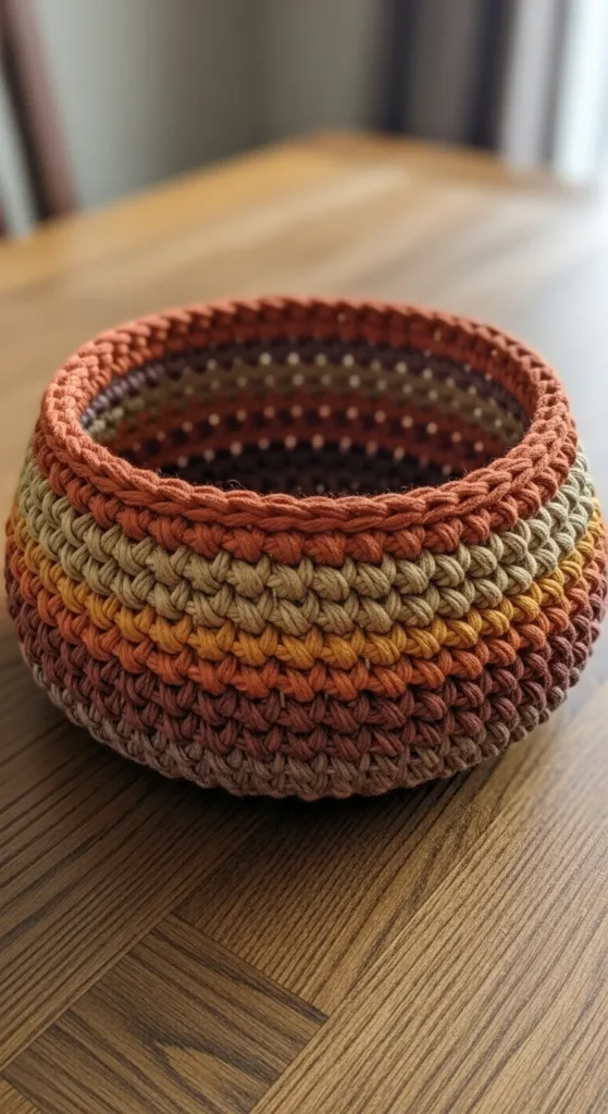  Crochet Coiled Basket