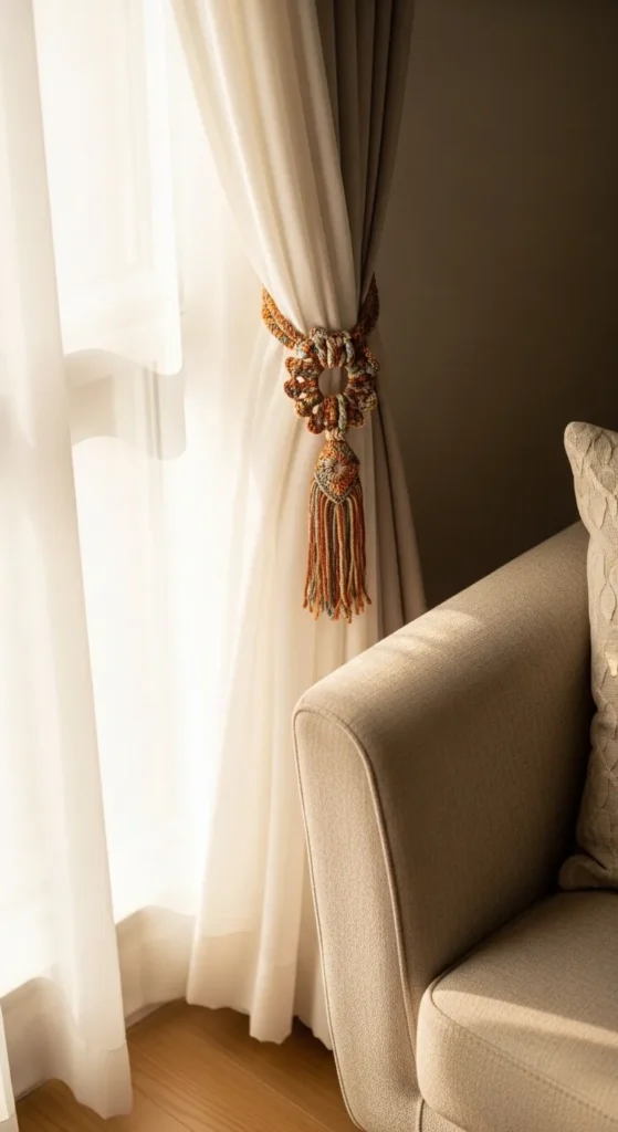 Crochet Curtain Tiebacks