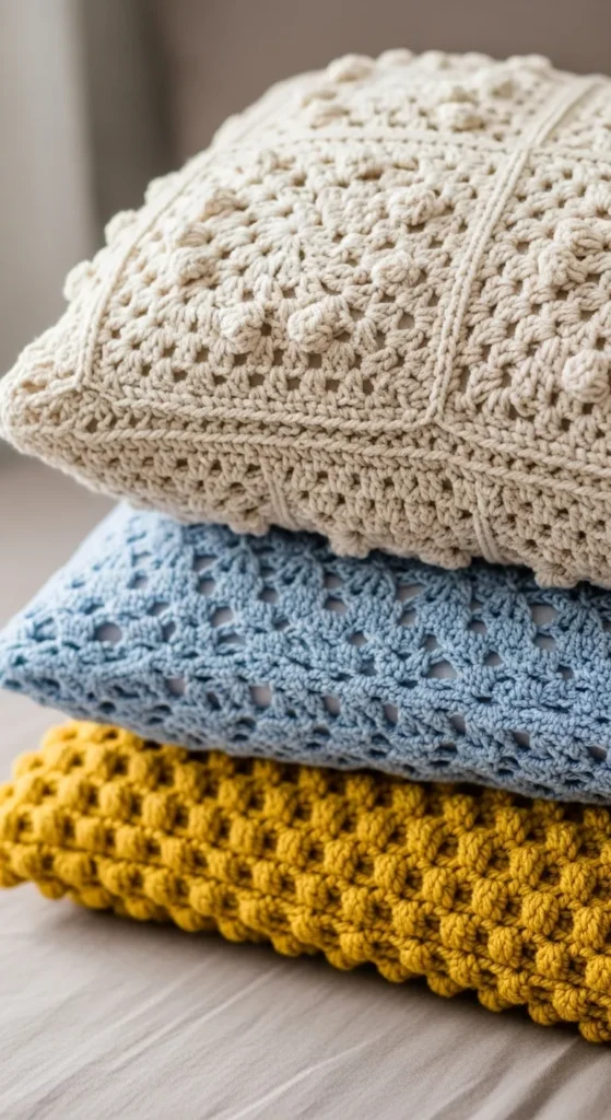 Crochet Decorative Pillow Covers