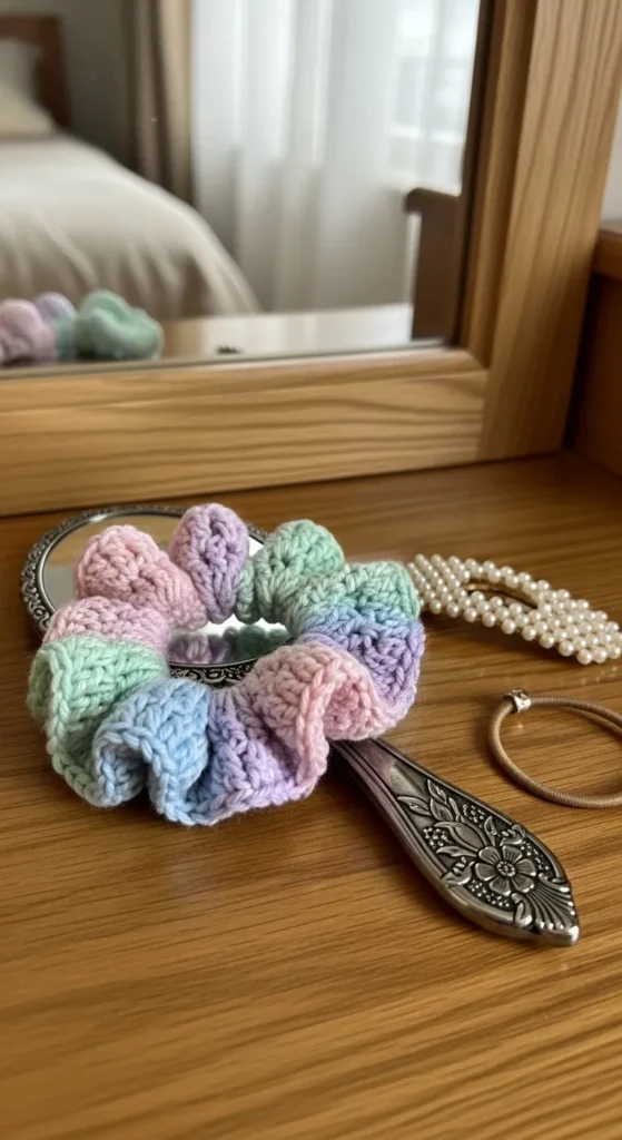 Crochet Hair Scrunchies