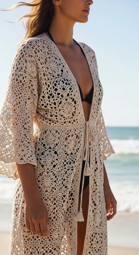 Crochet Kimono Top