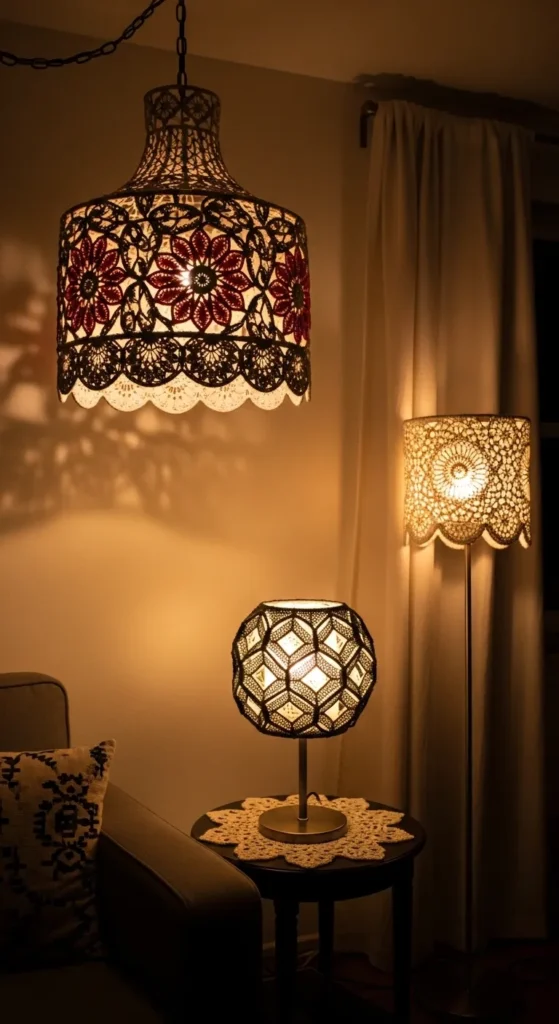 Crochet Lampshades