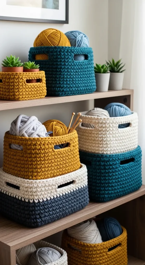 Crochet Storage Bins