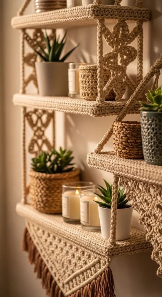 Crochet Wall Shelves