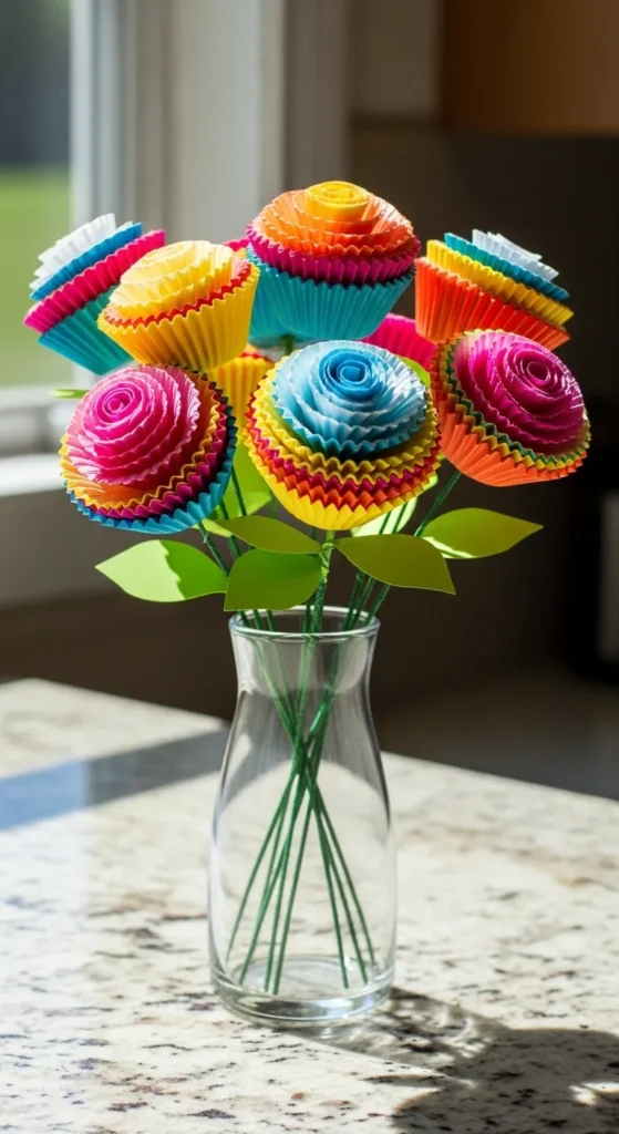  Cupcake Liner Flowers