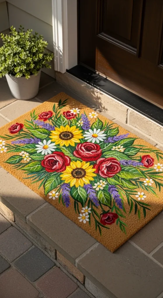  Custom Painted Door Mat