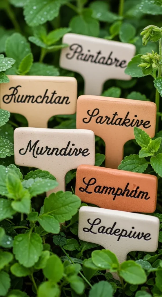 DIY Clay Plant Markers