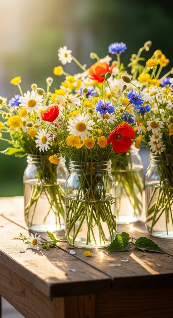  DIY Floral Mason Jars