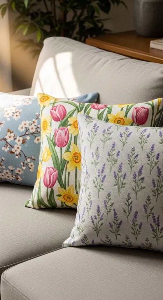 DIY Floral Pillow Covers