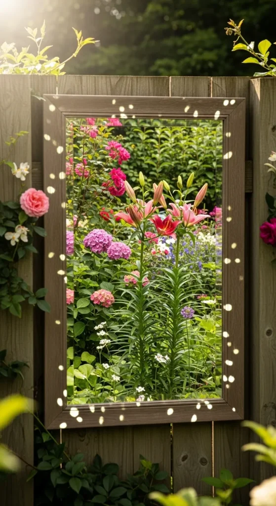 DIY Garden Mirror