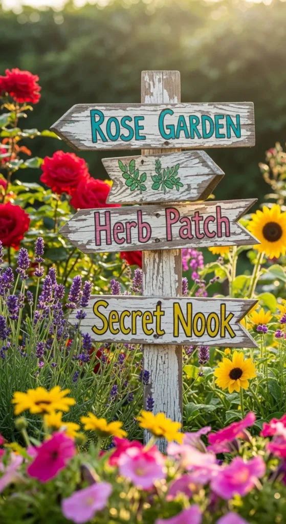 DIY Garden Signposts