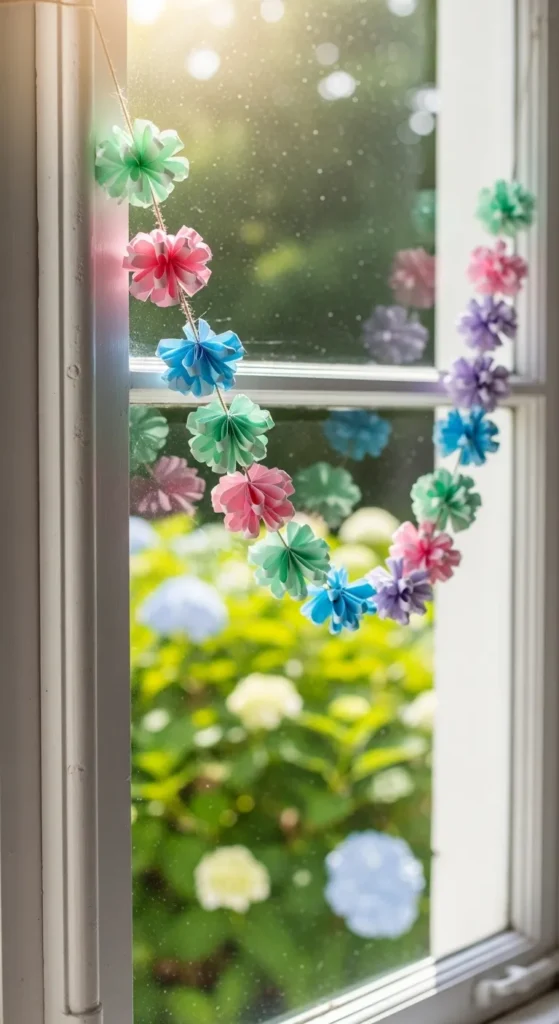  DIY Garland of Paper Flowers
