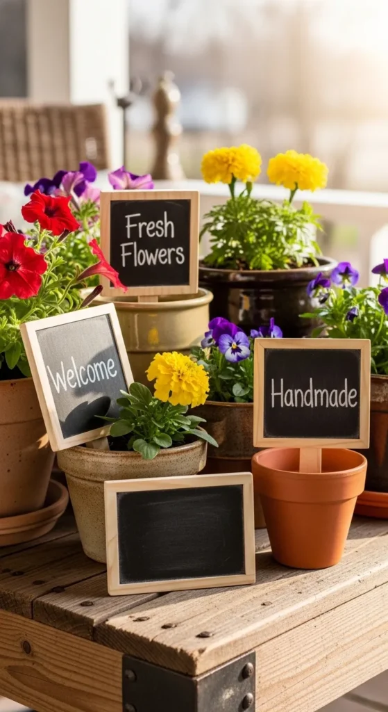 DIY Mini Chalkboard Signs
