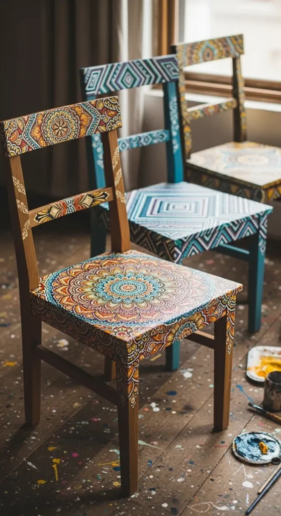 DIY Painted Chairs