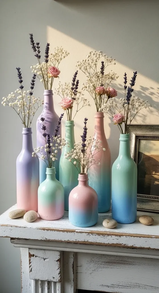 DIY Painted Glass Bottles