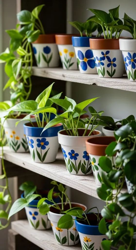 DIY Painted Plant Pots