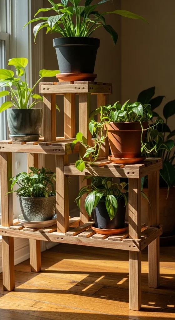 DIY Painted Plant Stand