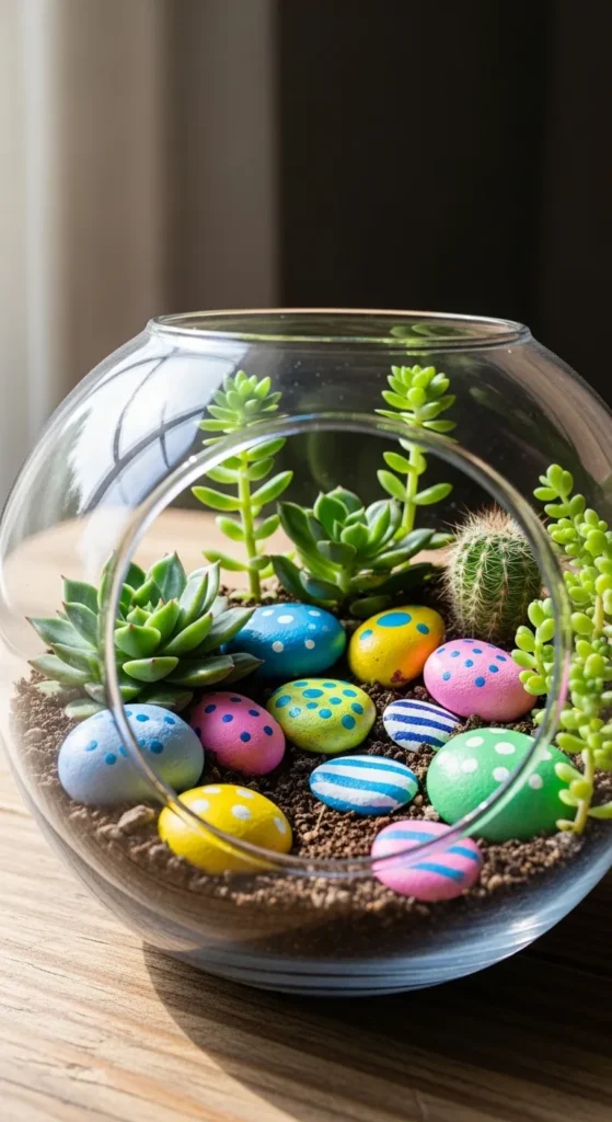 DIY Painted Terrarium