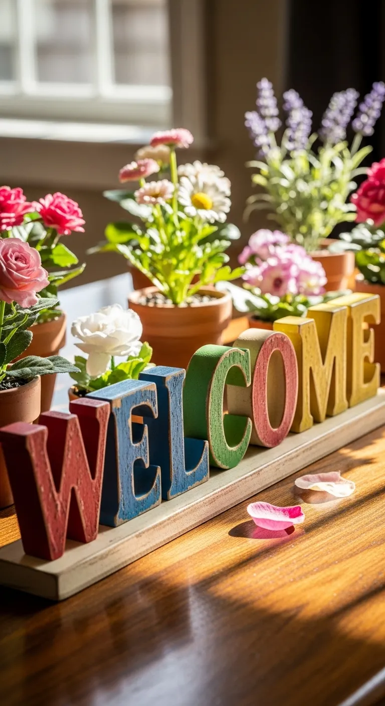 DIY Painted Wooden Letters