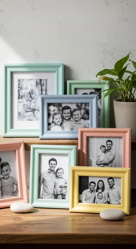 DIY Pastel Photo Frames